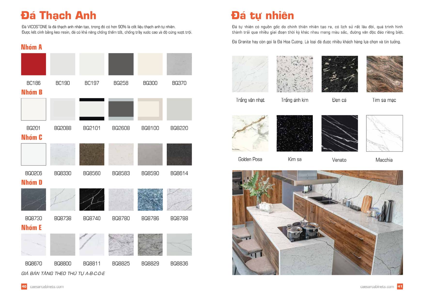 Tủ bếp CAESAR Bảng giá và Catalogue mới nhất 2025 /Page 20